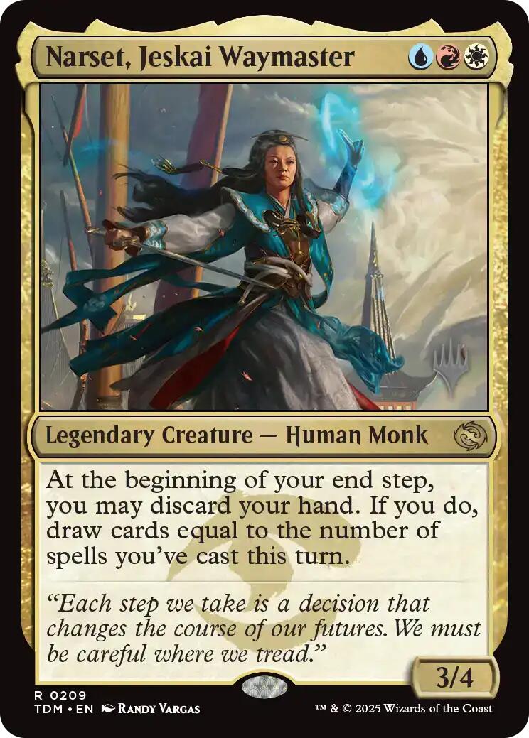 Narset, Jeskai Waymaster [Tarkir: Dragonstorm Promos] | Cracking-Singles