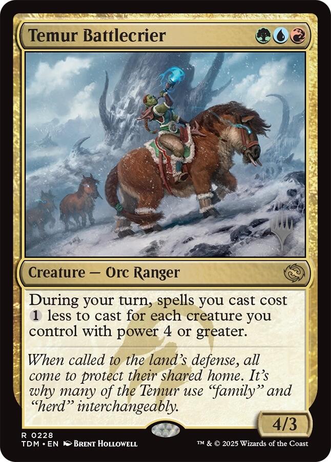 Temur Battlecrier [Tarkir: Dragonstorm Promos] | Cracking-Singles