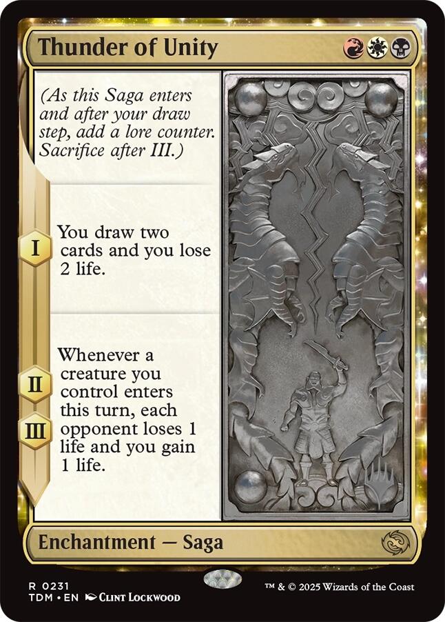 Thunder of Unity [Tarkir: Dragonstorm Promos] | Cracking-Singles