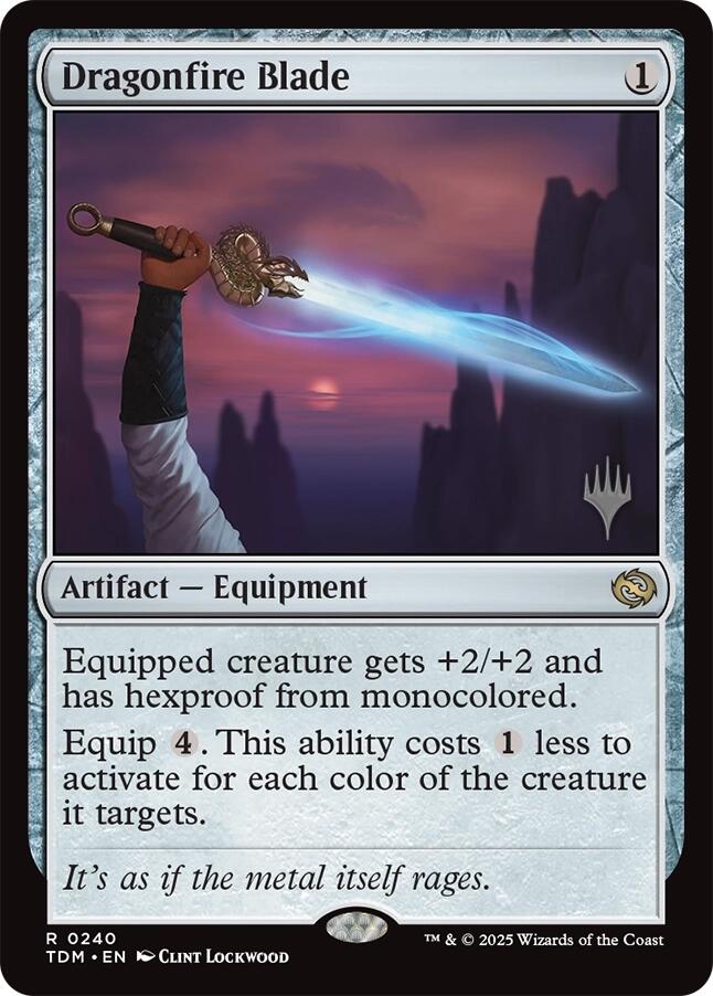 Dragonfire Blade [Tarkir: Dragonstorm Promos] | Cracking-Singles