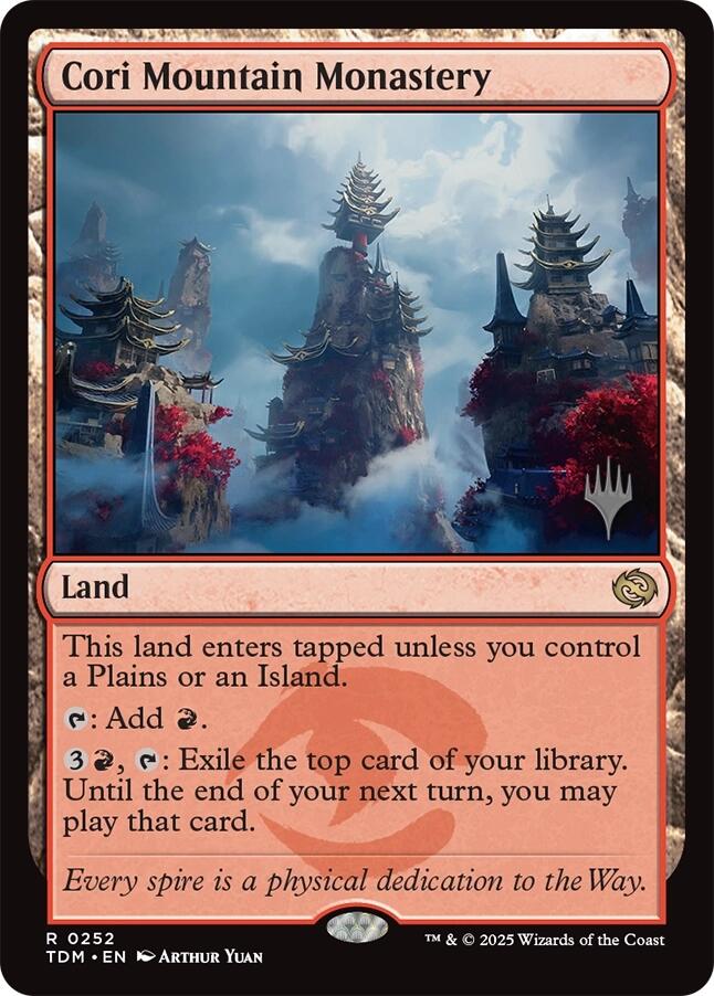 Cori Mountain Monastery [Tarkir: Dragonstorm Promos] | Cracking-Singles
