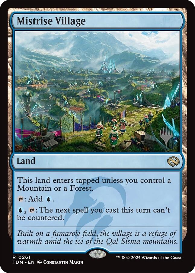 Mistrise Village [Tarkir: Dragonstorm Promos] | Cracking-Singles