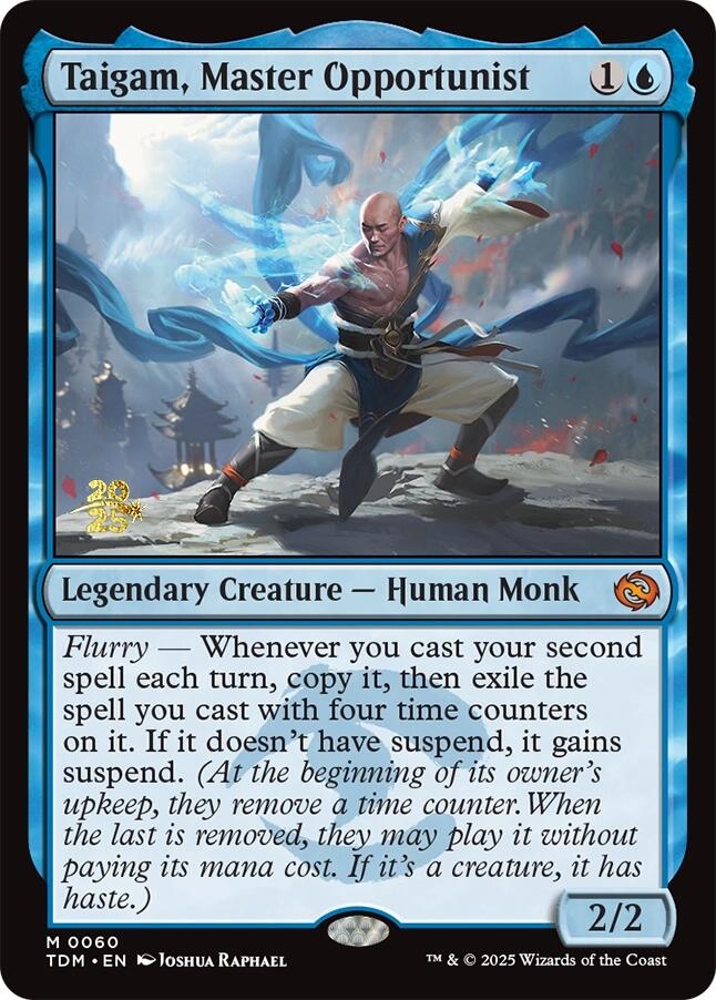 Taigam, Master Opportunist [Tarkir: Dragonstorm Prerelease Promos] | Cracking-Singles