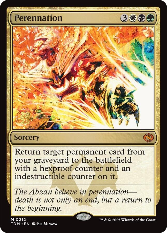 Perennation [Tarkir: Dragonstorm Prerelease Promos] | Cracking-Singles