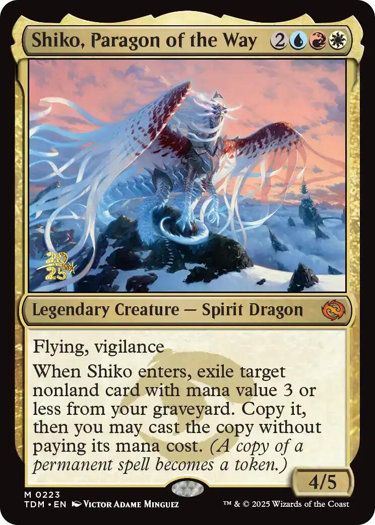 Shiko, Paragon of the Way [Tarkir: Dragonstorm Prerelease Cards] | Cracking-Singles