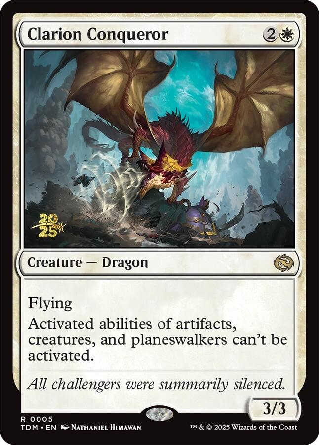 Clarion Conqueror [Tarkir: Dragonstorm Prerelease Promos] | Cracking-Singles