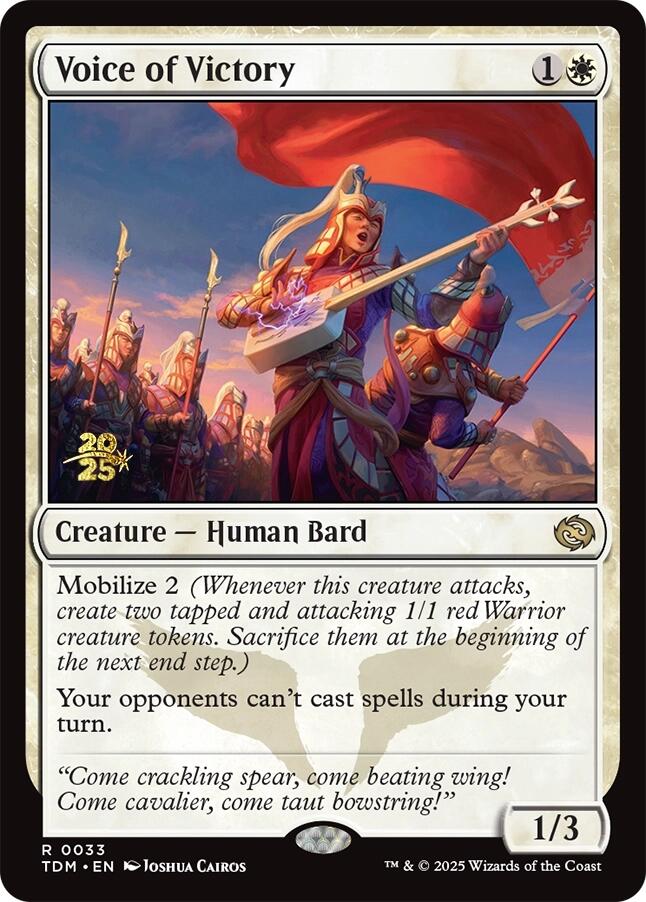 Voice of Victory [Tarkir: Dragonstorm Prerelease Promos] | Cracking-Singles