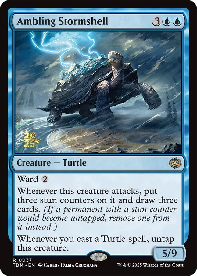 Ambling Stormshell [Tarkir: Dragonstorm Prerelease Promos] | Cracking-Singles