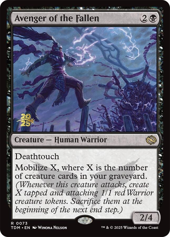 Avenger of the Fallen [Tarkir: Dragonstorm Prerelease Promos] | Cracking-Singles