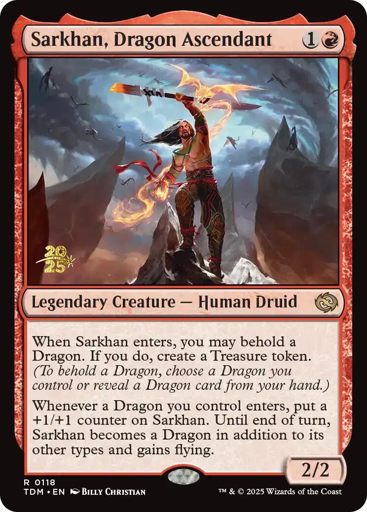 Sarkhan, Dragon Ascendant [Tarkir: Dragonstorm Prerelease Promos] | Cracking-Singles