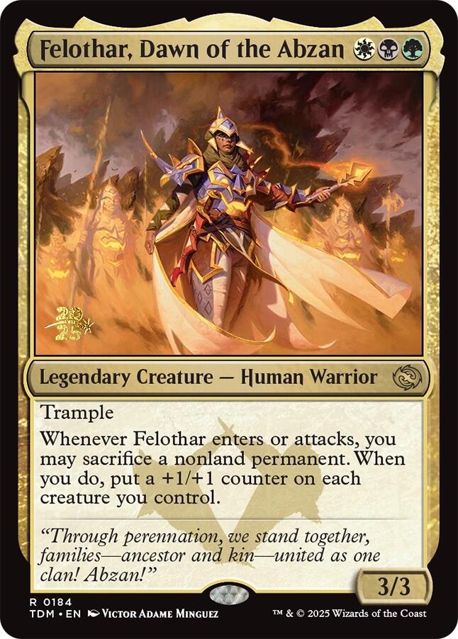 Felothar, Dawn of the Abzan [Tarkir: Dragonstorm Prerelease Promos] | Cracking-Singles