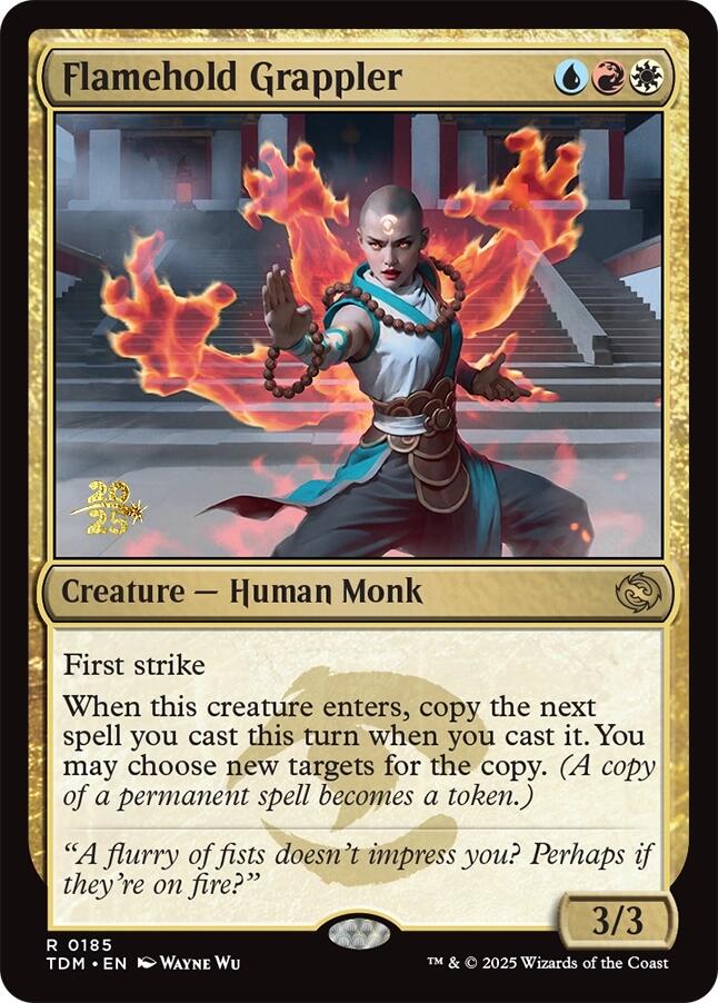 Flamehold Grappler [Tarkir: Dragonstorm Prerelease Promos] | Cracking-Singles