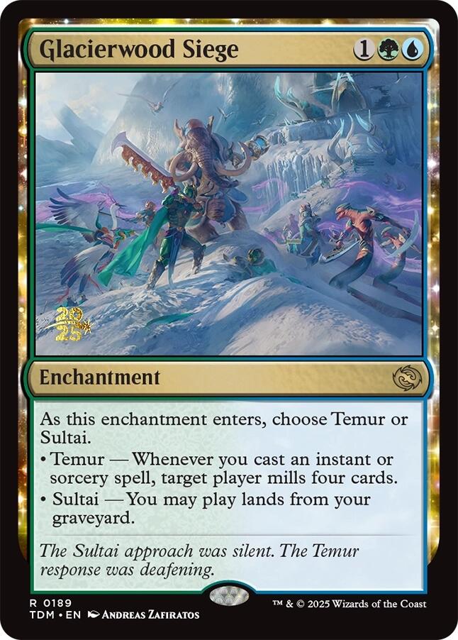 Glacierwood Siege [Tarkir: Dragonstorm Prerelease Promos] | Cracking-Singles