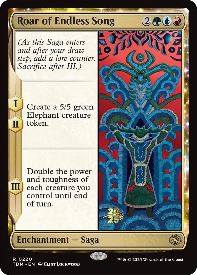 Roar of Endless Song [Tarkir: Dragonstorm Prerelease Promos] | Cracking-Singles