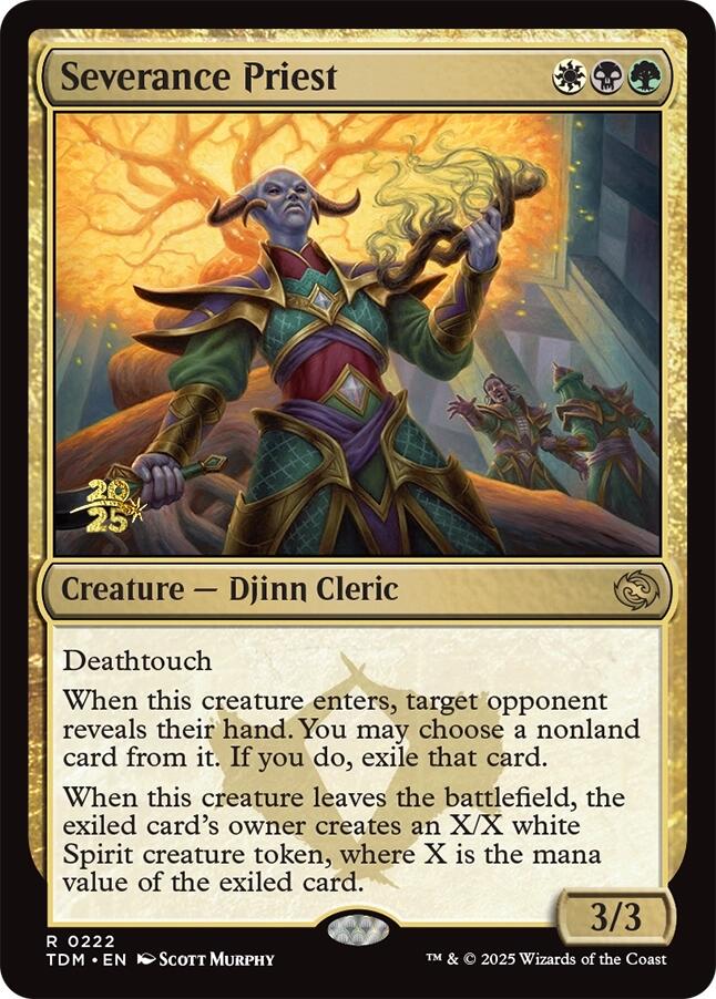 Severance Priest [Tarkir: Dragonstorm Prerelease Promos] | Cracking-Singles