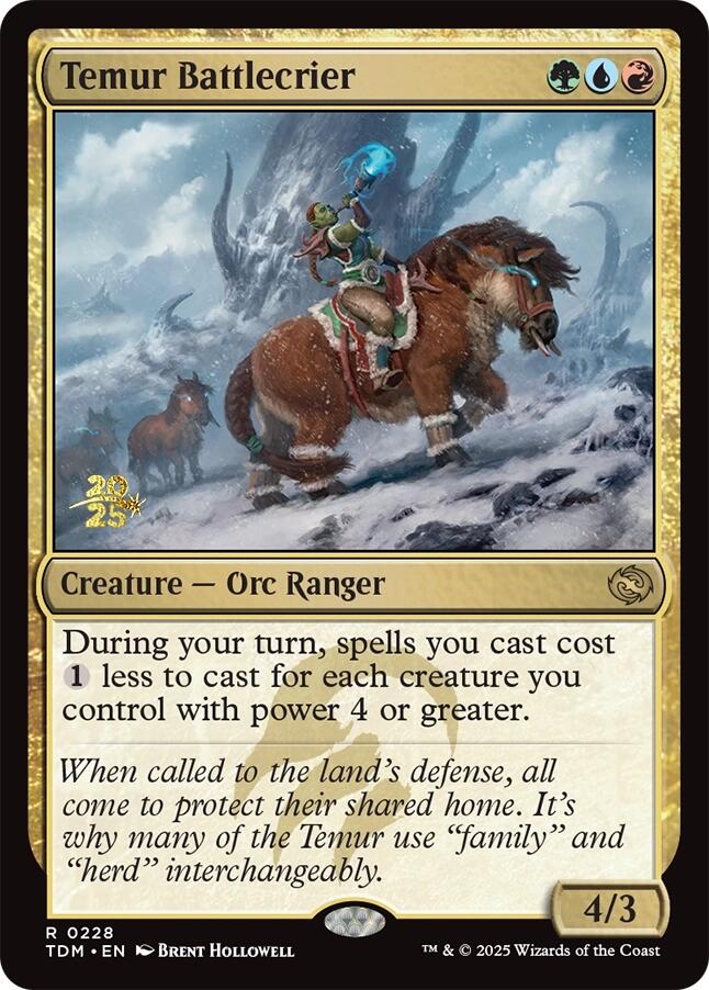 Temur Battlecrier [Tarkir: Dragonstorm Prerelease Promos] | Cracking-Singles