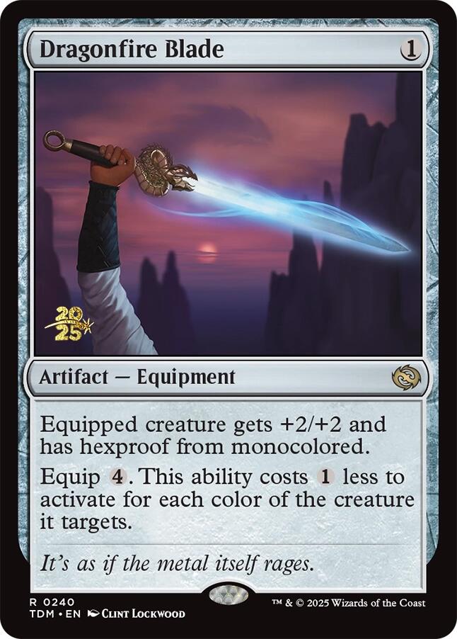 Dragonfire Blade [Tarkir: Dragonstorm Prerelease Cards] | Cracking-Singles