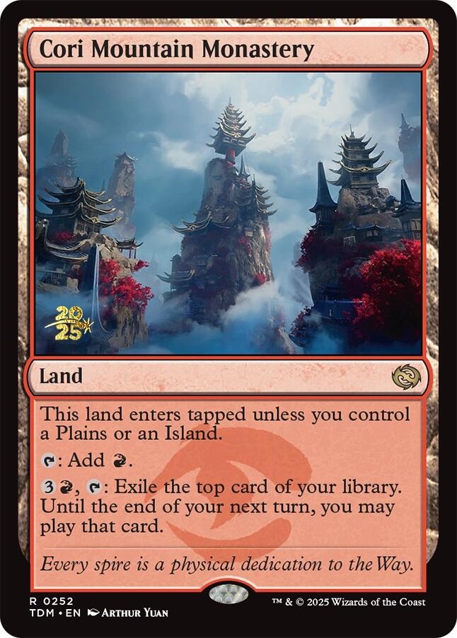 Cori Mountain Monastery [Tarkir: Dragonstorm Prerelease Promos] | Cracking-Singles