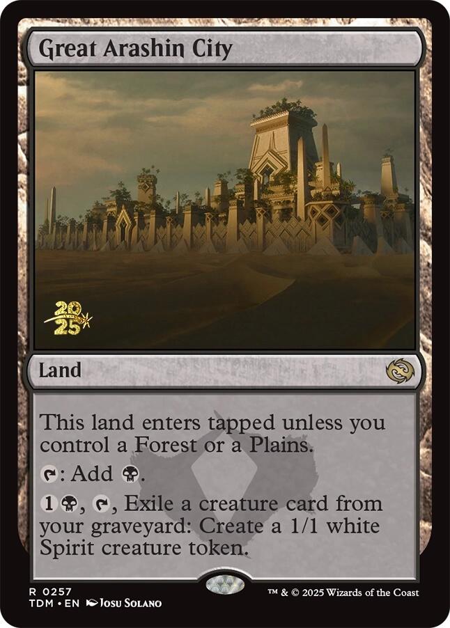 Great Arashin City [Tarkir: Dragonstorm Prerelease Promos] | Cracking-Singles