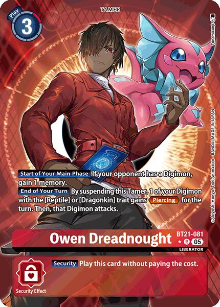 Owen Dreadnought [BT21-081] (Alternate Art) [World Convergence] | Cracking-Singles