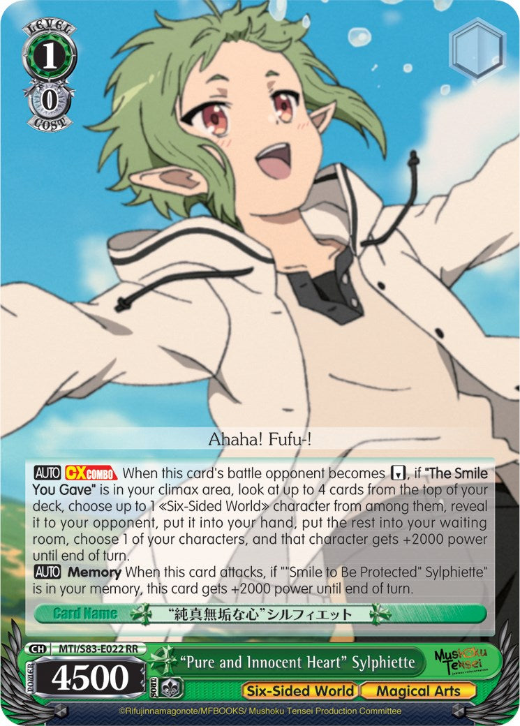 "Pure and Innocent Heart" Sylphiette (MTI/S83-E022 RR) [Mushoku Tensei: Jobless Reincarnation] | Cracking-Singles