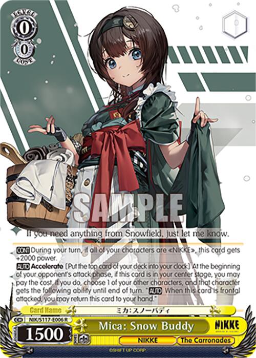 Mica: Snow Buddy (NIK/S117-E006 R) [GODDESS OF VICTORY: NIKKE] | Cracking-Singles