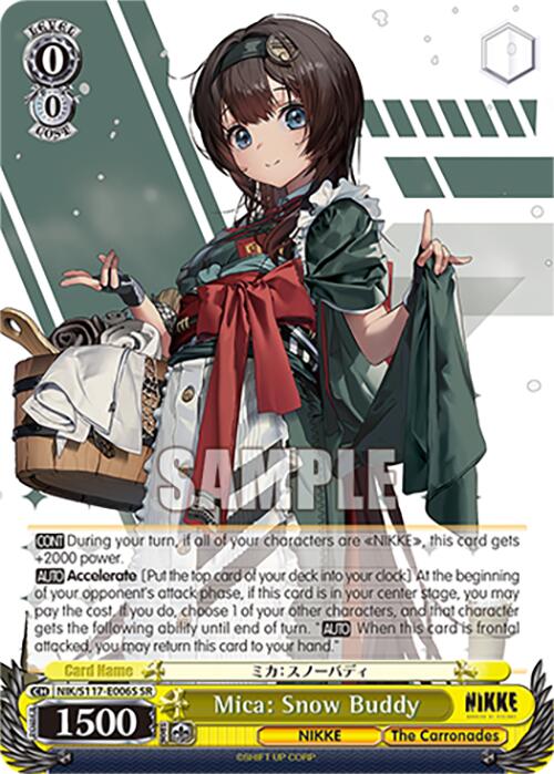 Mica: Snow Buddy (NIK/S117-E006S SR) [GODDESS OF VICTORY: NIKKE] | Cracking-Singles