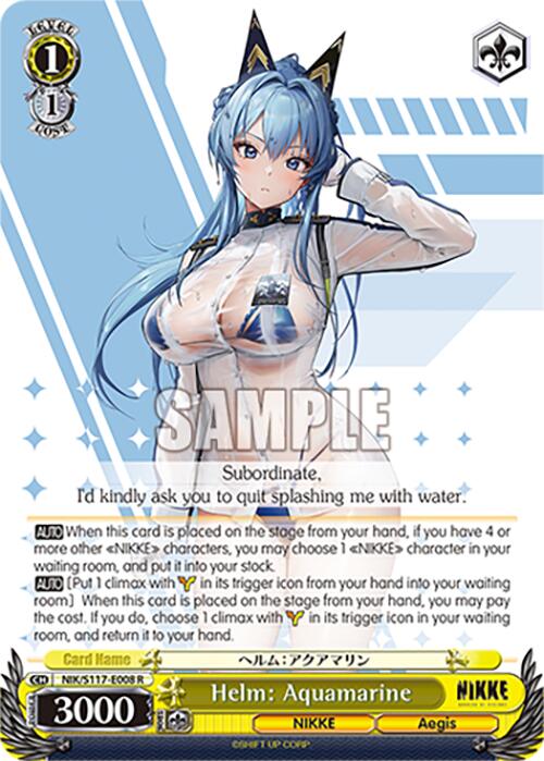 Helm: Aquamarine (NIK/S117-E008 R) [GODDESS OF VICTORY: NIKKE] | Cracking-Singles