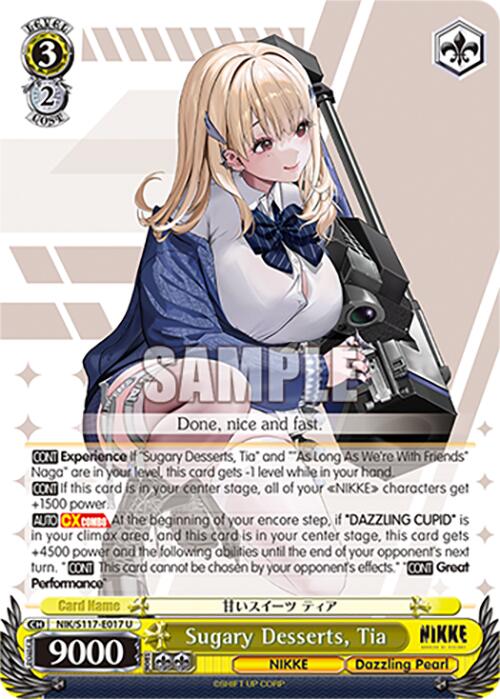 Sugary Desserts, Tia (NIK/S117-E017 U) [GODDESS OF VICTORY: NIKKE] | Cracking-Singles