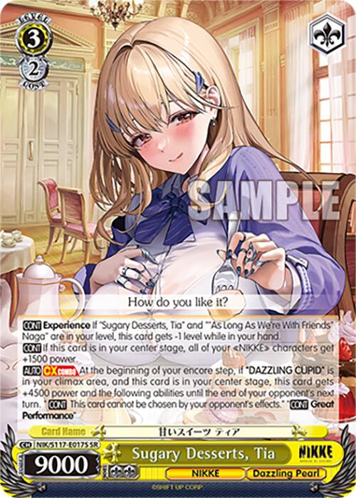 Sugary Desserts, Tia (NIK/S117-E017S SR) [GODDESS OF VICTORY: NIKKE] | Cracking-Singles
