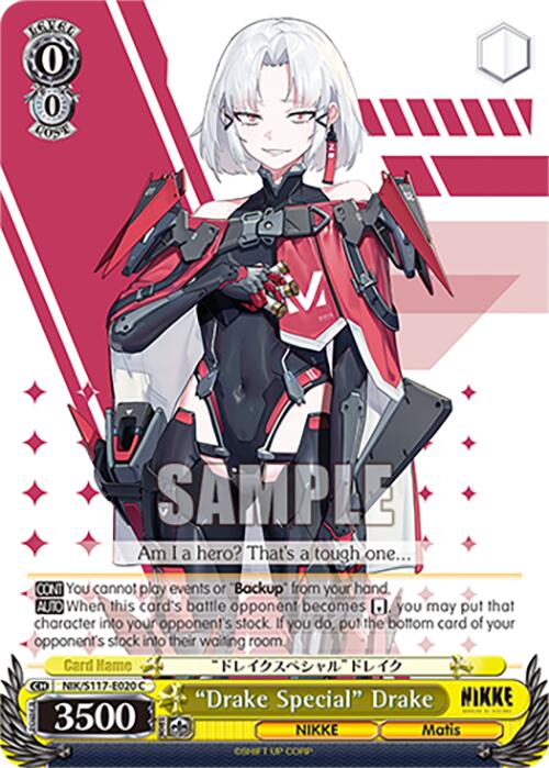 "Drake Special" Drake (NIK/S117-E020 C) [GODDESS OF VICTORY: NIKKE] | Cracking-Singles