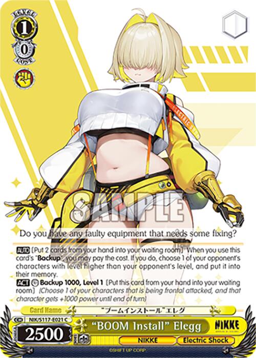 "BOOM Install" Elegg (NIK/S117-E021 C) [GODDESS OF VICTORY: NIKKE] | Cracking-Singles