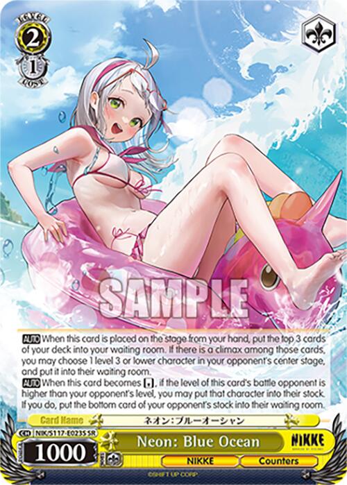 Neon: Blue Ocean (NIK/S117-E023S SR) [GODDESS OF VICTORY: NIKKE] | Cracking-Singles