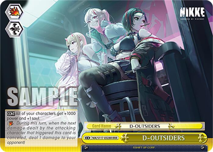 D-OUTSIDERS (NIK/S117-E028R RRR) [GODDESS OF VICTORY: NIKKE] | Cracking-Singles