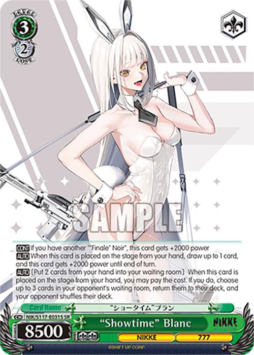 "Showtime" Blanc (NIK/S117-E031S SR) [GODDESS OF VICTORY: NIKKE] | Cracking-Singles