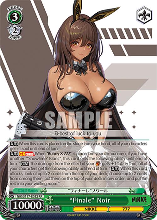 "Finale" Noir (NIK/S117-E032 RR) [GODDESS OF VICTORY: NIKKE] | Cracking-Singles