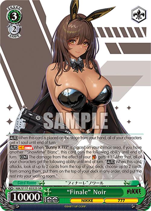 "Finale" Noir (NIK/S117-E032S SR) [GODDESS OF VICTORY: NIKKE] | Cracking-Singles