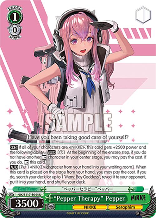 "Pepper Therapy" Pepper (NIK/S117-E044 U) [GODDESS OF VICTORY: NIKKE] | Cracking-Singles