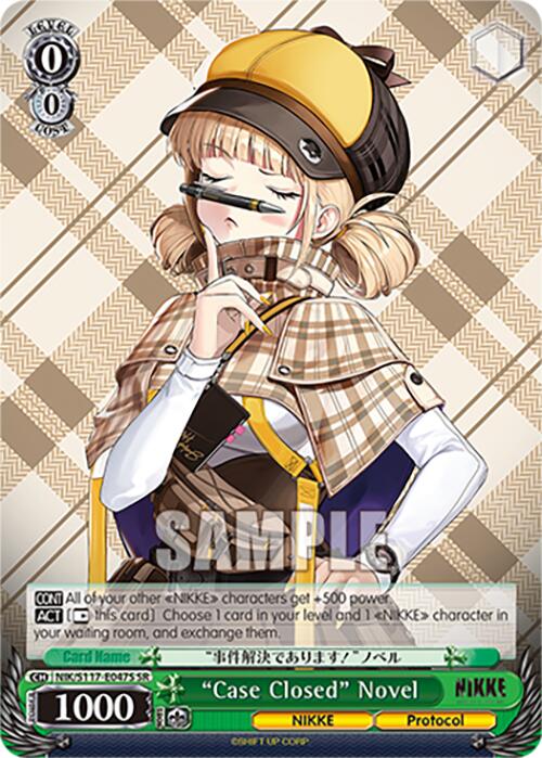 "Case Closed" Novel (NIK/S117-E047S SR) [GODDESS OF VICTORY: NIKKE] | Cracking-Singles