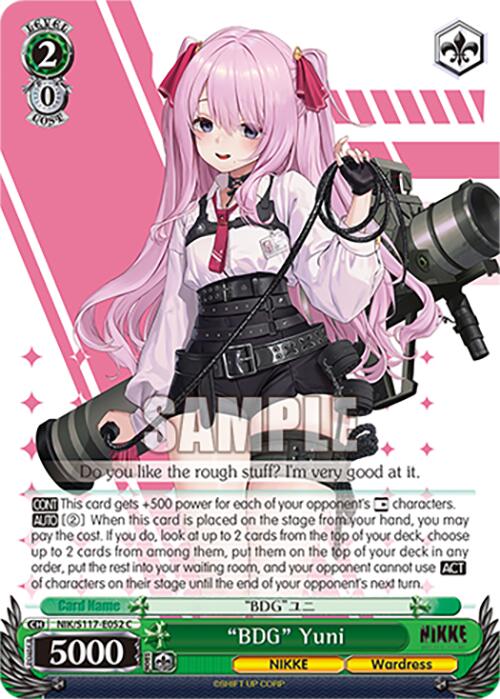 "BDG" Yuni (NIK/S117-E052 C) [GODDESS OF VICTORY: NIKKE] | Cracking-Singles