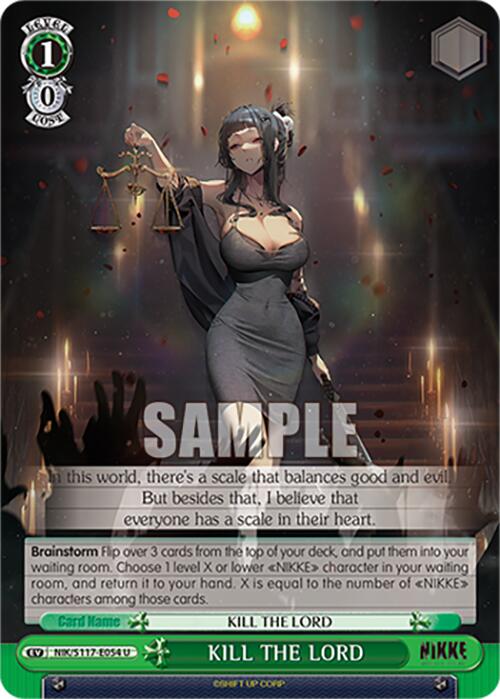 KILL THE LORD (NIK/S117-E054 U) [GODDESS OF VICTORY: NIKKE] | Cracking-Singles