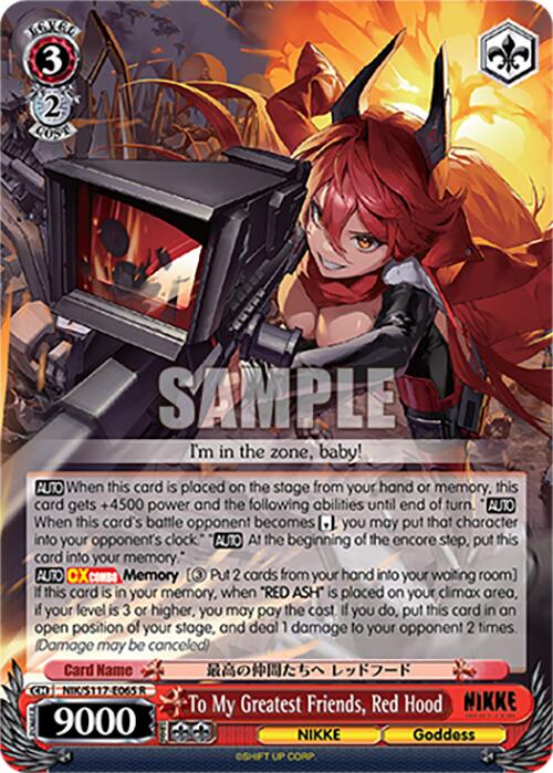To My Greatest Friends, Red Hood (NIK/S117-E065 R) [GODDESS OF VICTORY: NIKKE] | Cracking-Singles