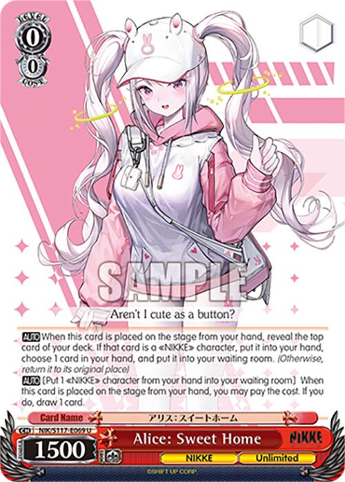 Alice: Sweet Home (NIK/S117-E069 U) [GODDESS OF VICTORY: NIKKE] | Cracking-Singles