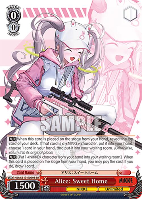 Alice: Sweet Home (NIK/S117-E069S SR) [GODDESS OF VICTORY: NIKKE] | Cracking-Singles