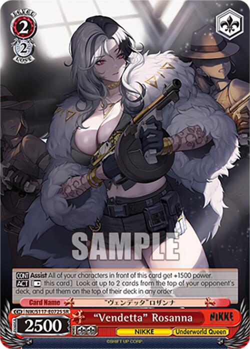 "Vendetta" Rosanna (NIK/S117-E072S SR) [GODDESS OF VICTORY: NIKKE] | Cracking-Singles