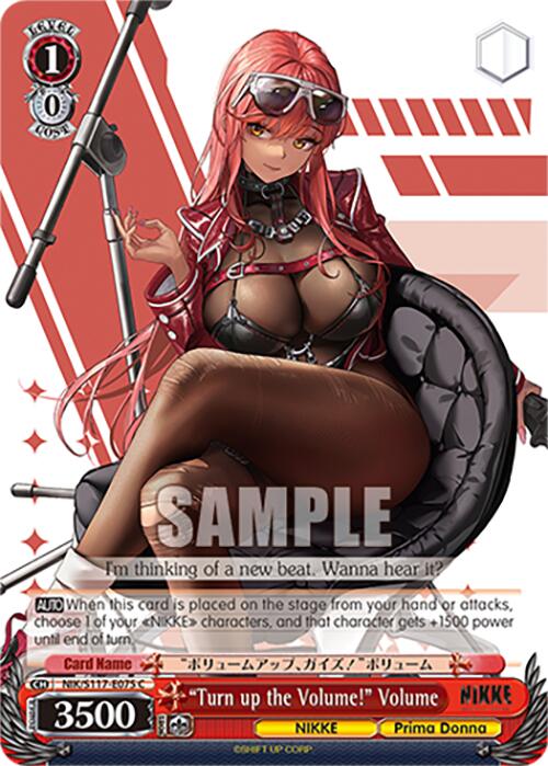 "Turn up the Volume!" Volume (NIK/S117-E075 C) [GODDESS OF VICTORY: NIKKE] | Cracking-Singles