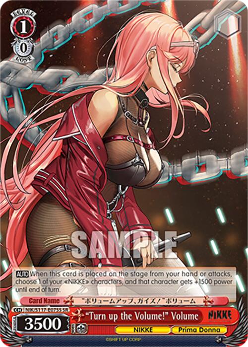 "Turn up the Volume!" Volume (NIK/S117-E075S SR) [GODDESS OF VICTORY: NIKKE] | Cracking-Singles