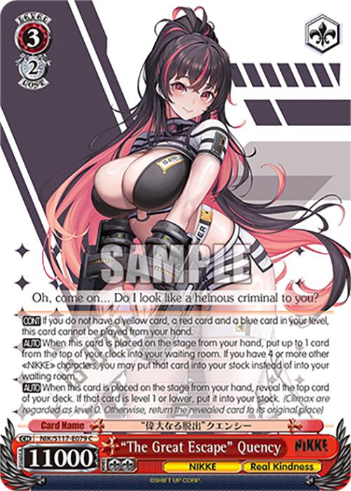 "The Great Escape" Quency (NIK/S117-E079 C) [GODDESS OF VICTORY: NIKKE] | Cracking-Singles