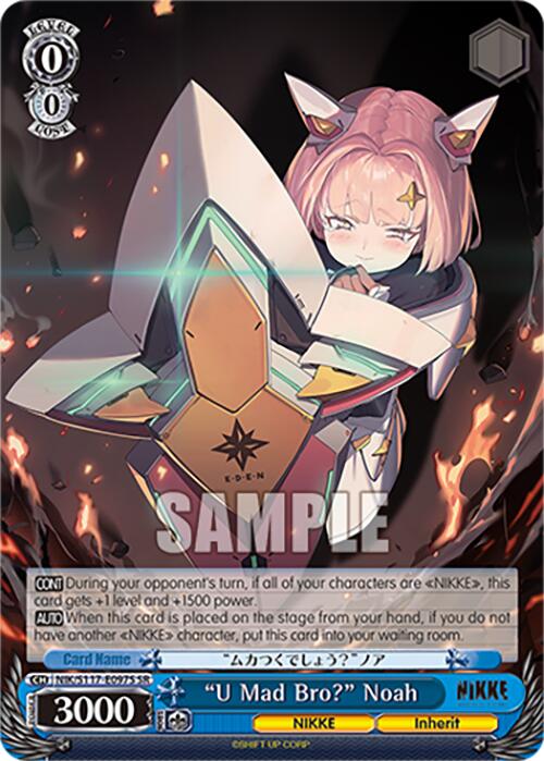 "U Mad Bro?" Noah (NIK/S117-E097S SR) [GODDESS OF VICTORY: NIKKE] | Cracking-Singles