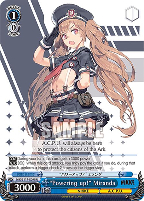 "Powering up!" Miranda (NIK/S117-E098 U) [GODDESS OF VICTORY: NIKKE] | Cracking-Singles